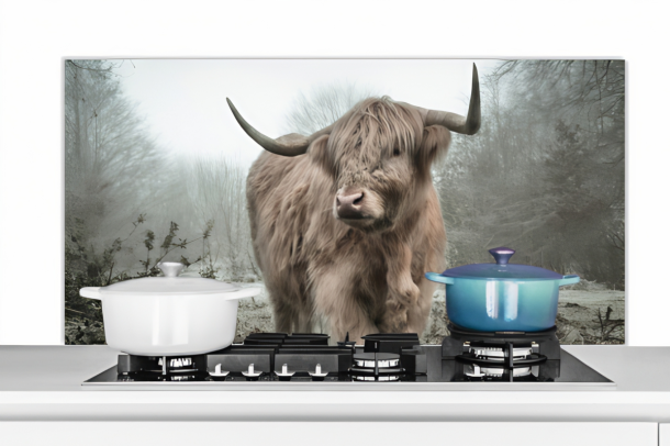 Spatscherm Keuken Schotse Hooglander.