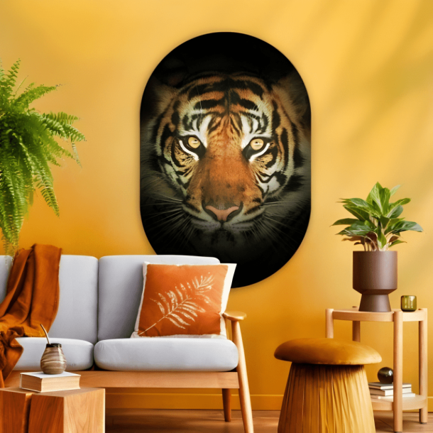 Muurovaal Tijger Close-Up.