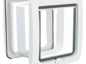 Trixie 4-Weg Kattenluik Xl Inclusief Tunnelstuk Wit