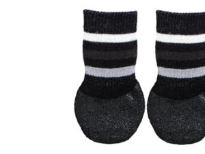 Trixie Hondensokken Anti-Slip Met Rubberlaag Rondom Zwart