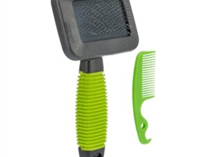 Trixie Slickerborstel Kunststof / Metalen Pinnen Groen