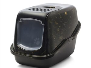 Savic Kattenbak Nestor Marble Zwart / Goud