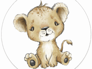 Muurcirkel Kids Leeuwtje