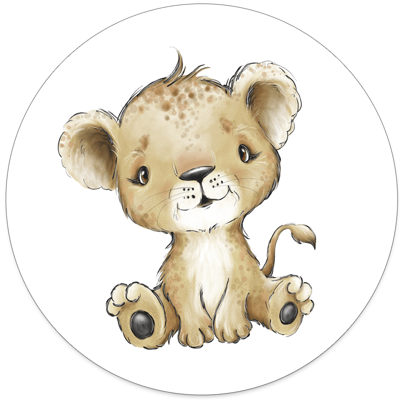 Muurcirkel Kids Leeuwtje