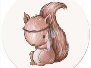 Muurcirkel Kids Eekhoorntje