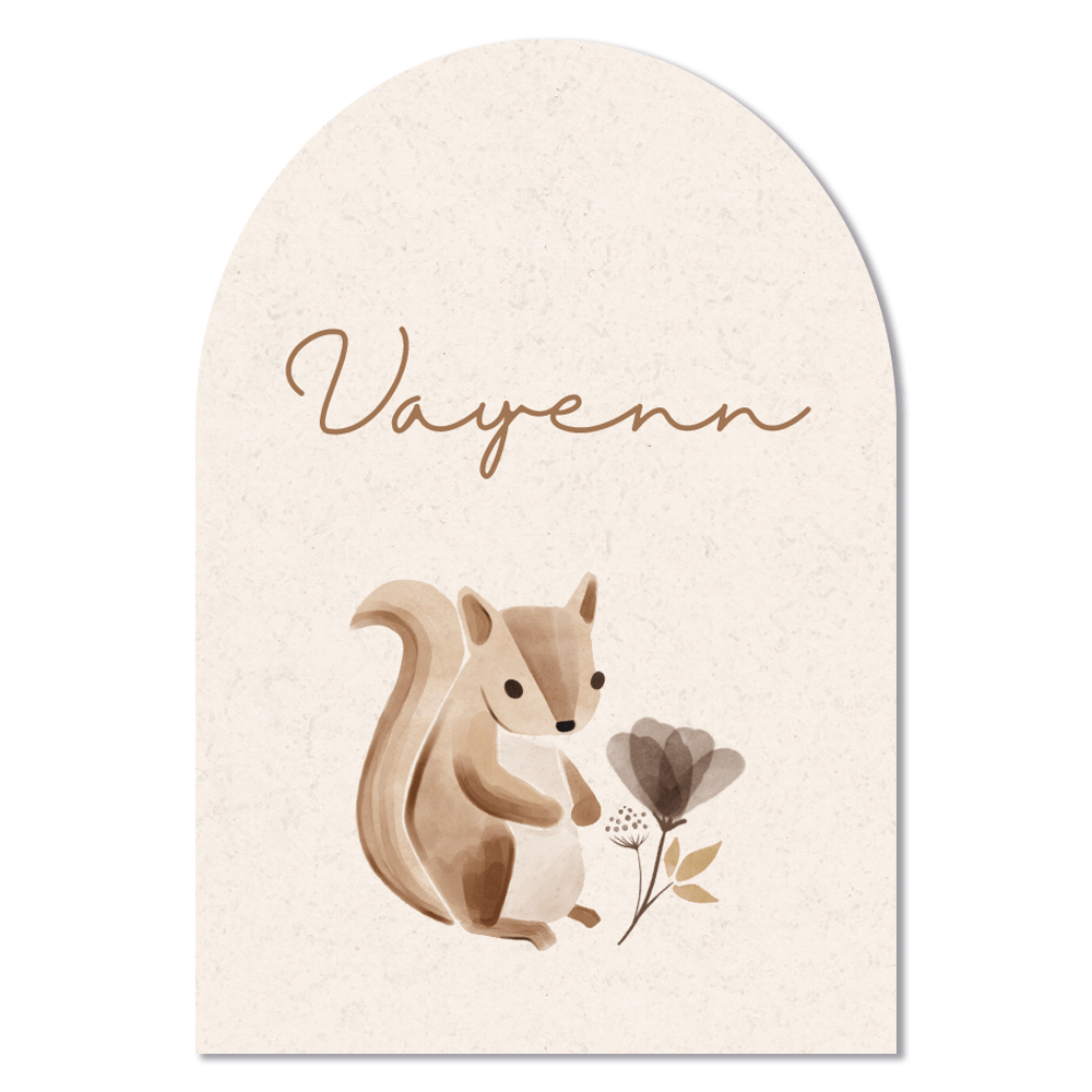Geboortebordje Eekhoorntje