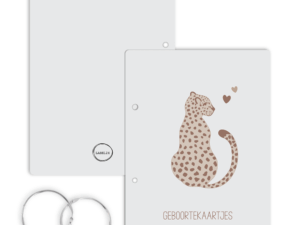 Bewaarbundel Geboortekaartjes Cheetah