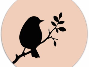 Muurcirkel Vogeltje Lente
