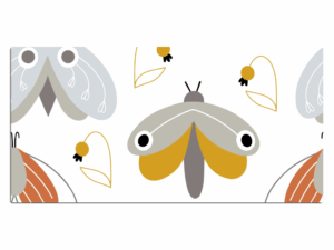 Bureau onderlegger patroon insecten