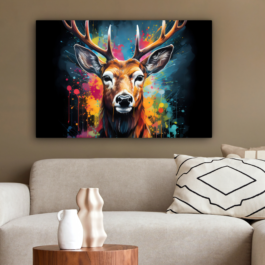 Canvas Hert Graffiti