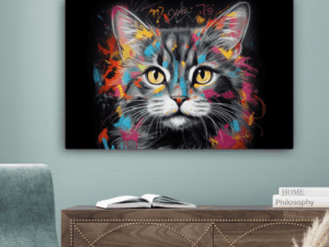 Canvas Kat Graffiti