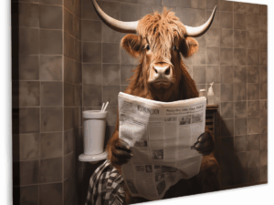 Canvas Schotse Hooglander Toilet