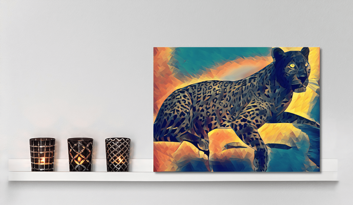 Canvas Zwarte Panter