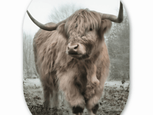 Muurovaal Schotse Hooglander Weiland