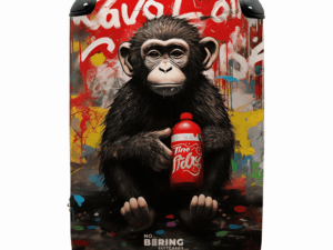 Reiskoffer Chimpansee Graffiti.