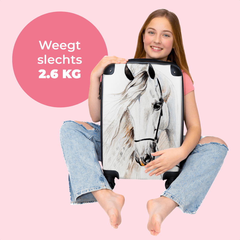 Reiskoffer Wit  Paard - Afbeelding 2