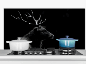 Spatscherm Keuken Hert