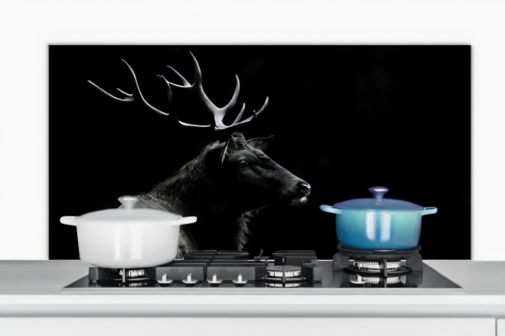 Spatscherm Keuken Hert