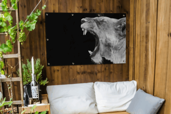Tuinposter Leeuwin brul - Afbeelding 8