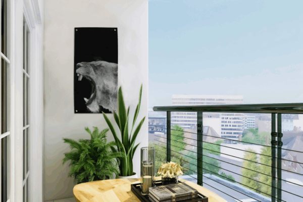 Tuinposter Leeuwin brul - Afbeelding 4