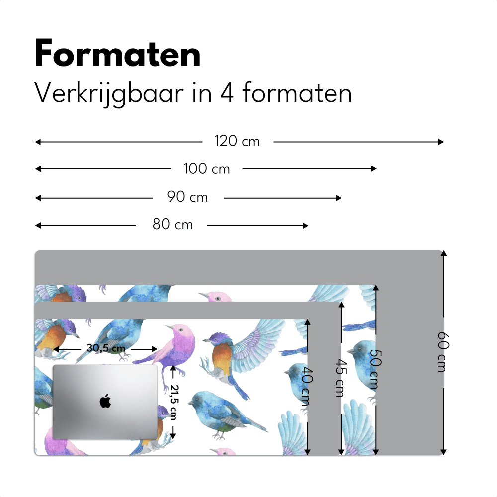 Bureau onderlegger Vogels
