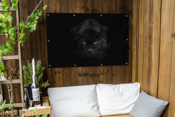 Tuinposter Zwarte Panter