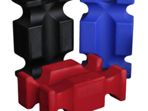 Hindernisblokken van Kunsstof in 3 kleuren.