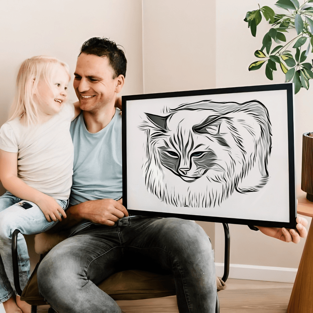 Kunstwerk van uw huisdier bij Draw a Pet.www.drawapet.nl