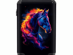 Reiskoffer Vlammend Paard.Te koop in 3 maten.