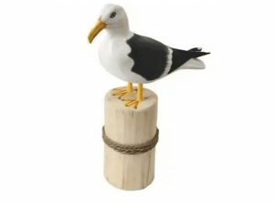 Beeldje Zeemeeuw op Paal.Medium.