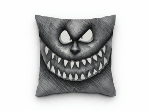 Halloween sierkussen monster gezicht