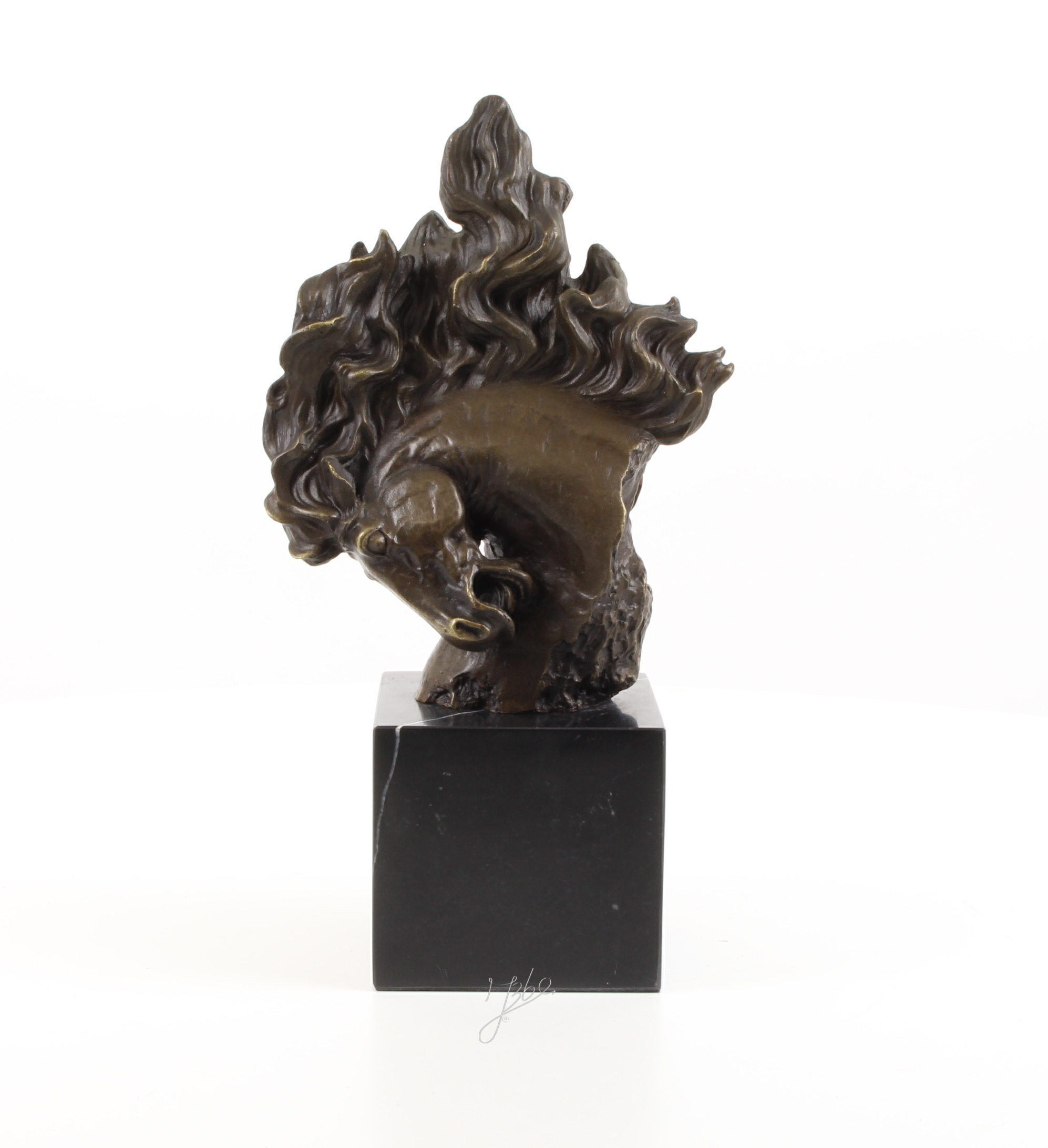 Bronzen sculptuur paardenhoofd