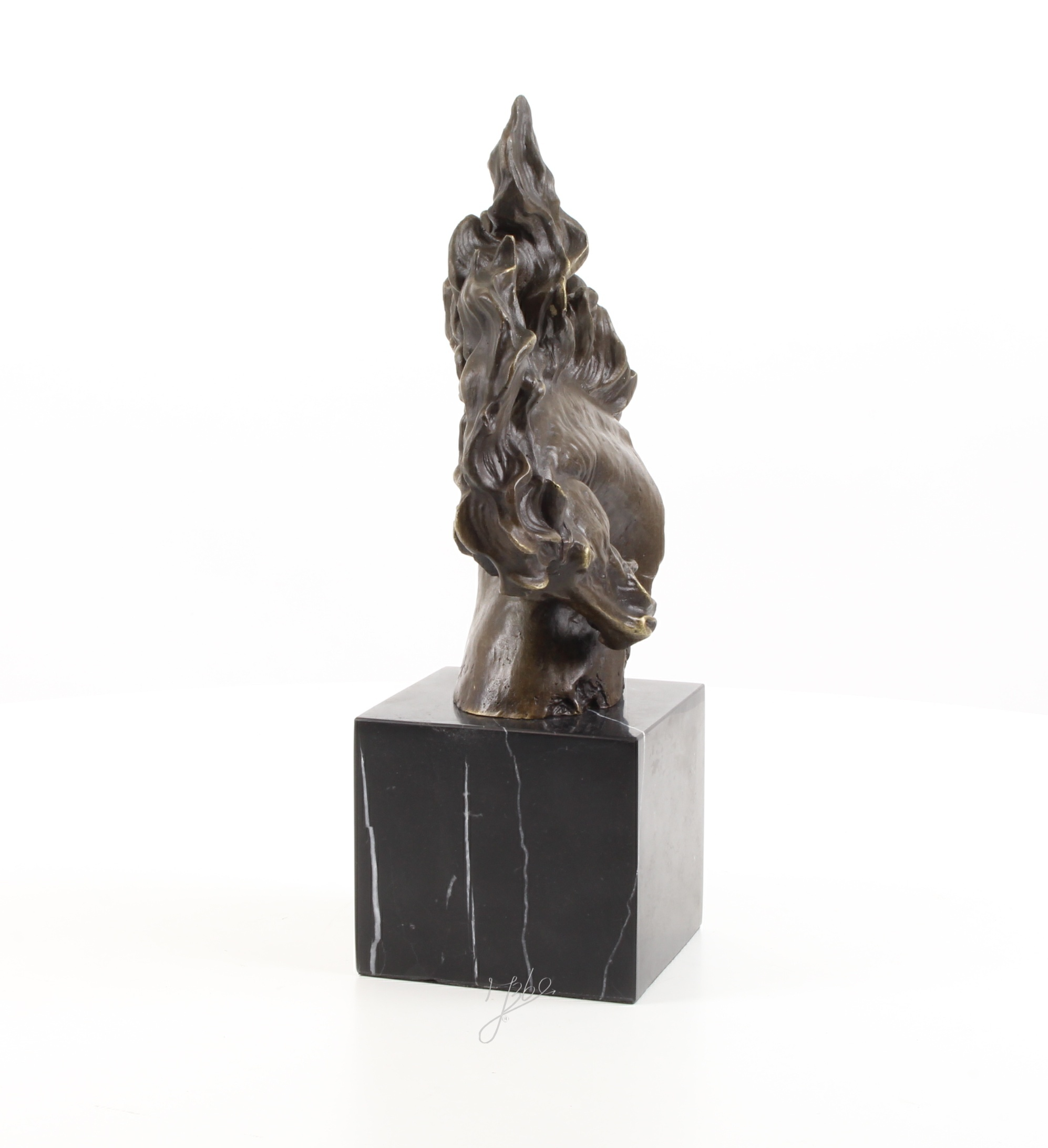 Bronzen sculptuur paardenhoofd