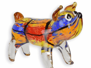 Murano Stijl Glazen Hond