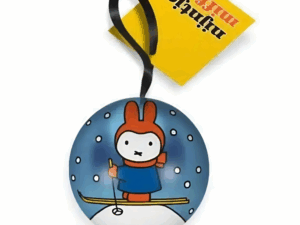 Nijntje kerstbal winter blauw