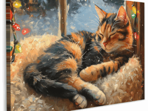 Kat Kerstmis Canvas