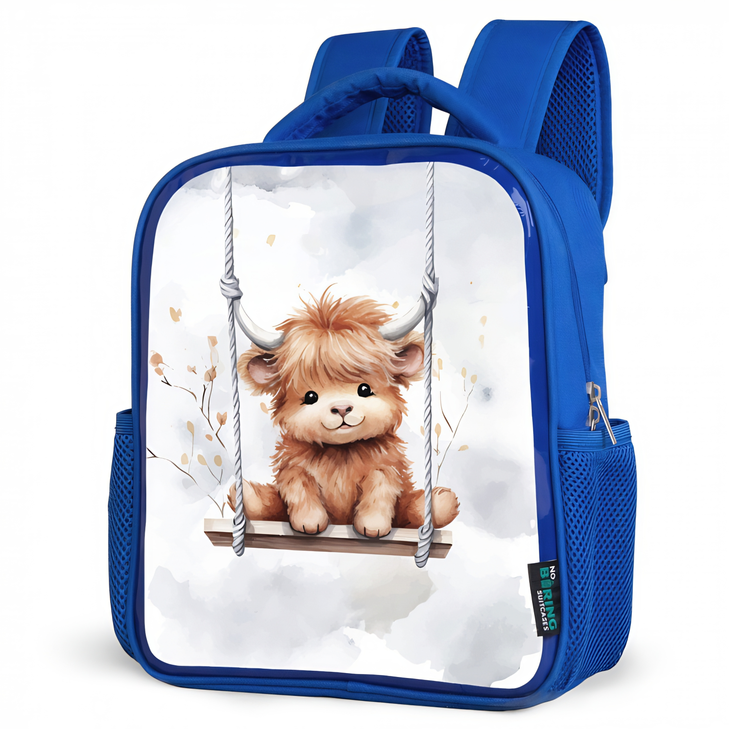 Kinderrugzak Schotse Hooglander Blauw.