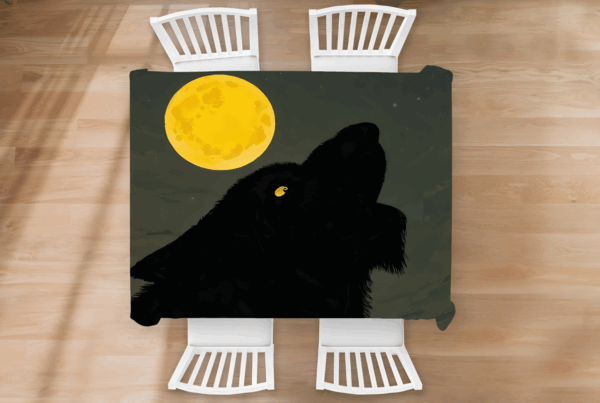 Tafelkleed Halloween Weerwolf