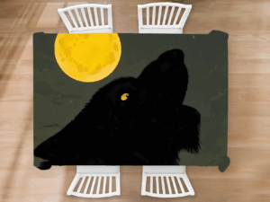 Tafelkleed Halloween Weerwolf