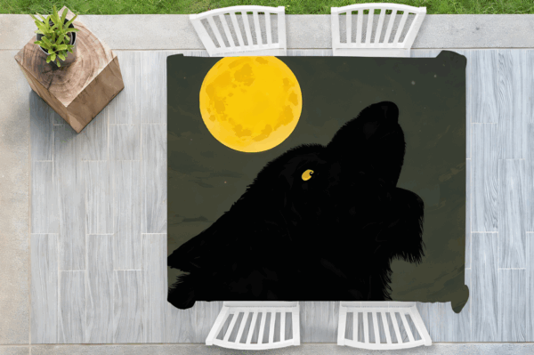 Tafelkleed Halloween Weerwolf.