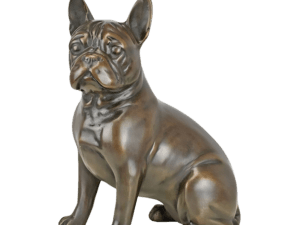 bronzen beeldje franse bulldog.