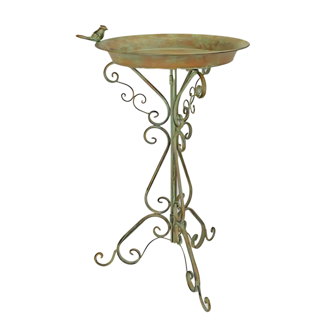 Ijzeren vogelbad Old Green.